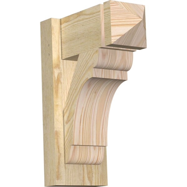 Ekena Millwork Olympic Arts & Crafts Rough Sawn Outlooker, Douglas Fir, 6"W x 12"D x 16"H OUT06X12X16OLY03RDF - main